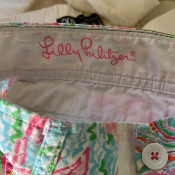 Lilly Pulitzer Callahan Shorts in Multi State Patchwork Print - 0 - Picture 8 of 12